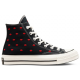 Кеды Converse Chuck Taylor 70 High Embroidered Lips Black