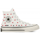Кеды Converse Chuck Taylor 70 High Embroidered Lips White
