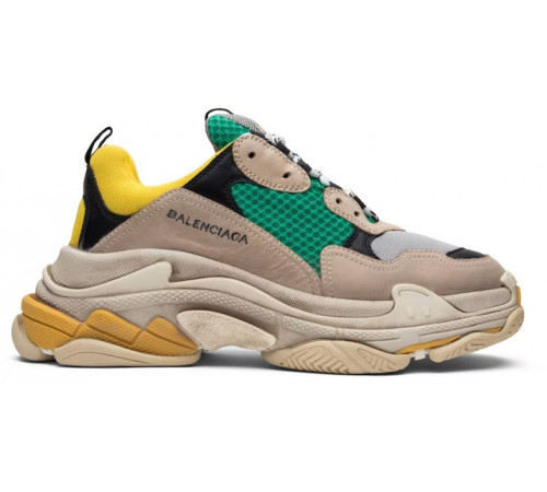 Кроссовки Balenciaga Triple S Trainer Yellow Green