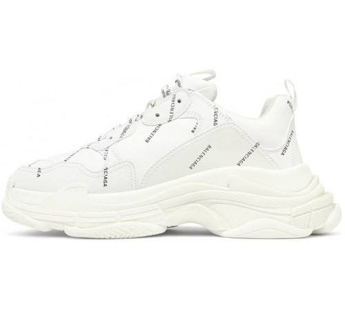 Кроссовки Balenciaga Triple S Trainer Allover Logo White