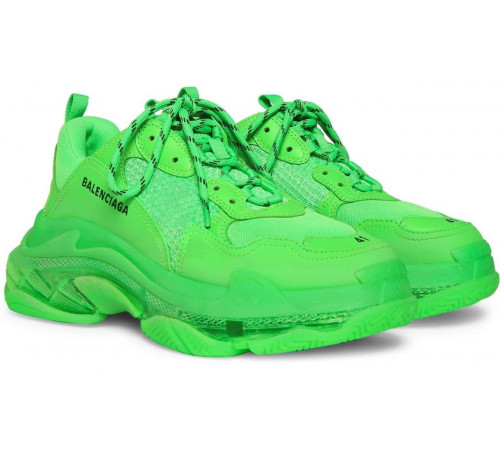 Кроссовки Balenciaga Triple S Clear Sole Neon Green