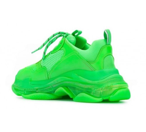 Кроссовки Balenciaga Triple S Clear Sole Neon Green