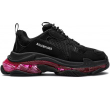 Кроссовки Balenciaga Triple S Clear Sole Black Pink Neon