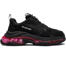 Кроссовки Balenciaga Triple S Clear Sole Black Pink Neon