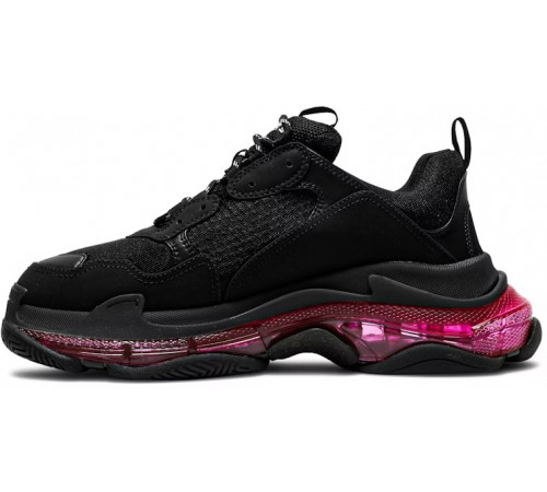 Кроссовки Balenciaga Triple S Clear Sole Black Pink Neon