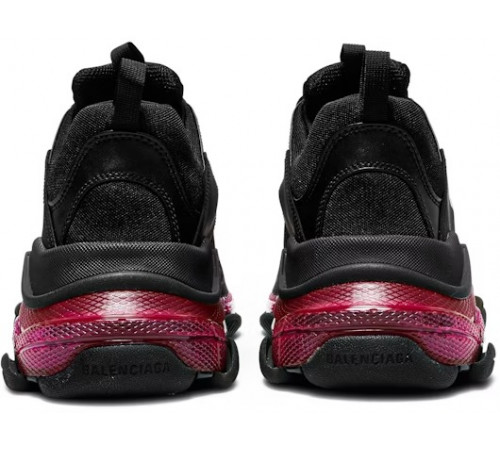 Кроссовки Balenciaga Triple S Clear Sole Black Pink Neon