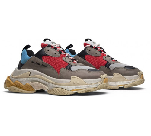 Кроссовки Balenciaga Triple S Blue Red