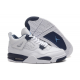Nike Air Jordan 4 Retro White Dark Blue