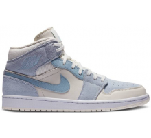 Кроссовки Nike Air Jordan 1 Mid Sail Light Blue