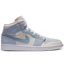 Кроссовки Nike Air Jordan 1 Mid Sail Light Blue
