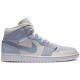 Кроссовки Nike Air Jordan 1 Mid Sail Light Blue