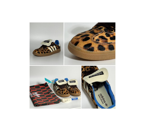 Кроссовки Adidas Samba Pony Wales Bonner Leopard
