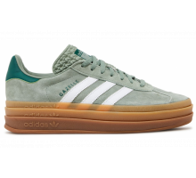 Adidas Gazelle Bold Silver Green Gum
