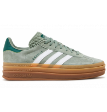 Adidas Gazelle Bold Silver Green Gum