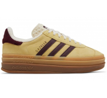 Adidas Gazelle Bold Almost Yellow Maroon