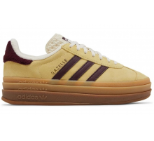 Adidas Gazelle Bold Almost Yellow Maroon