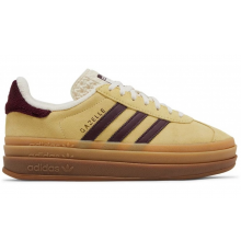 Adidas Gazelle Bold Almost Yellow Maroon