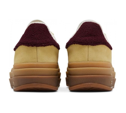 Adidas Gazelle Bold Almost Yellow Maroon