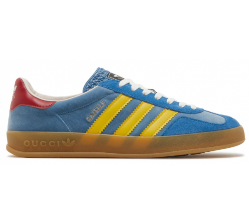 Кроссовки Adidas Gazelle Og x Gucci Light Blue Suede