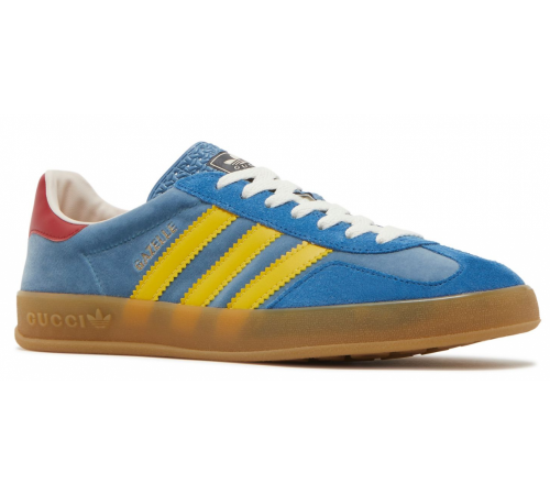 Кроссовки Adidas Gazelle Og x Gucci Light Blue Suede