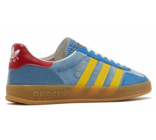 Кроссовки Adidas Gazelle Og x Gucci Light Blue Suede