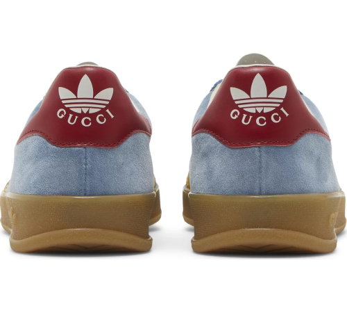 Кроссовки Adidas Gazelle Og x Gucci Light Blue Suede