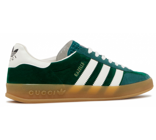 Кроссовки Adidas Gazelle x Gucci Green Suede