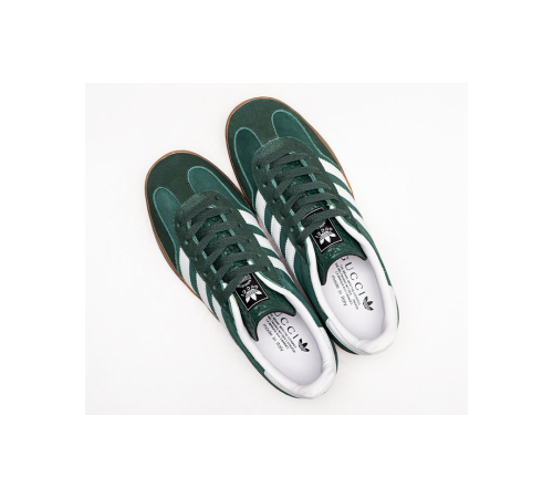 Кроссовки Adidas Gazelle x Gucci Green Suede
