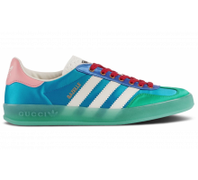 Кроссовки Adidas Gazelle x Gucci Light Blue Silk