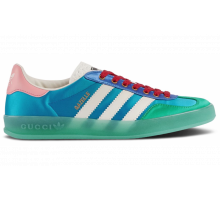 Кроссовки Adidas Gazelle x Gucci Light Blue Silk