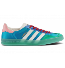 Кроссовки Adidas Gazelle x Gucci Light Blue Silk