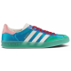 Кроссовки Adidas Gazelle x Gucci Light Blue Silk