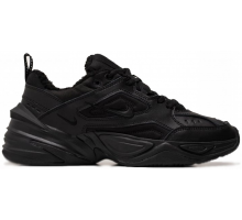 Кроссовки Nike M2k Tekno Triple Black зимние на меху