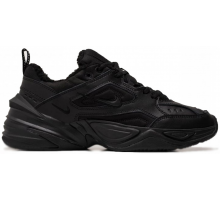 Кроссовки Nike M2k Tekno Triple Black зимние на меху