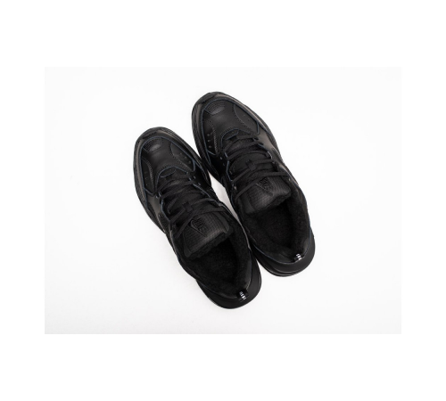 Кроссовки Nike M2k Tekno Triple Black зимние на меху