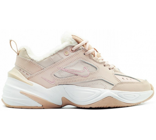 Кроссовки Nike M2k Tekno Beige зимние на меху