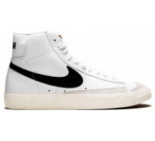 Кроссовки Nike Blazer Mid 77 Vintage белые с черным