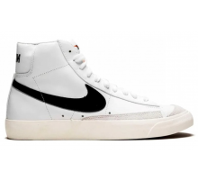 Кроссовки Nike Blazer Mid 77 Vintage белые с черным