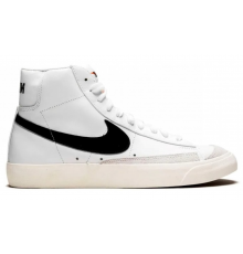 Кроссовки Nike Blazer Mid 77 Vintage белые с черным