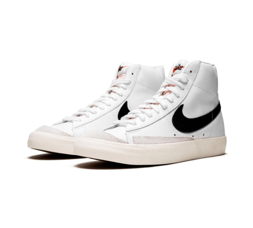 Кроссовки Nike Blazer Mid 77 Vintage белые с черным
