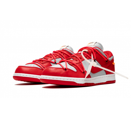 Кроссовки Nike SB Dunk Low Off-White University Red