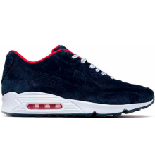 Кроссовки Nike Air Max 90 VT Navy Blue Red White зимние на меху