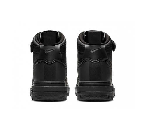 Кроссовки Nike Air Force 1 Mid Gore Tex All Black зимние на меху
