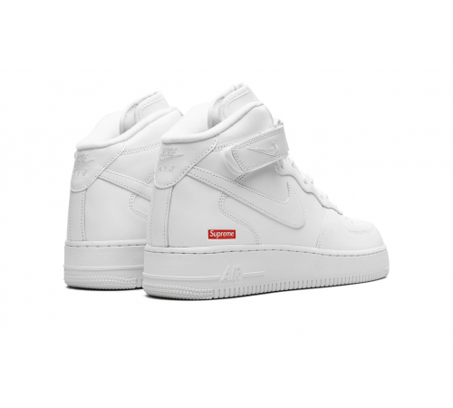 Кроссовки Nike Air Force 1 Mid Supreme Mini Box Logo White