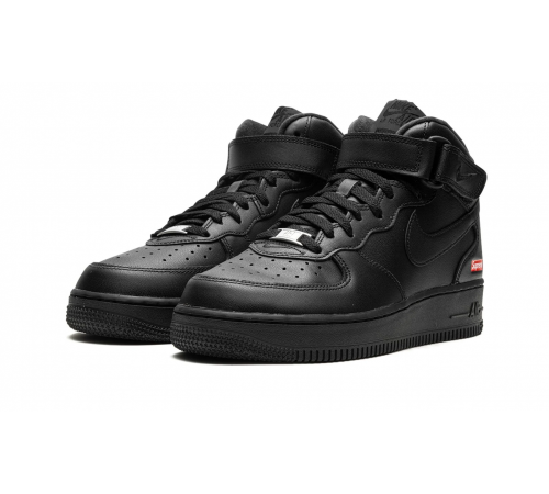 Кроссовки Nike Air Force 1 Mid Supreme Mini Box Logo Black