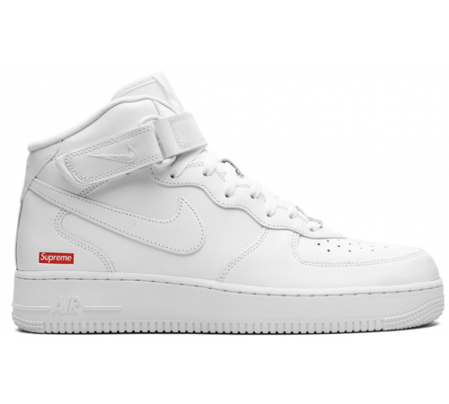 Кроссовки Nike Air Force 1 Mid Supreme Mini Box Logo White