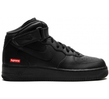 Кроссовки Nike Air Force 1 Mid Supreme Mini Box Logo Black