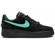 Кроссовки Nike Air Force 1 Low Tiffany And Co Black зимние на меху