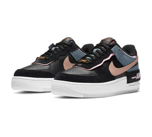 Кроссовки Nike Air Force 1 Low Shadow Black Metallic