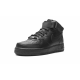 Nike Air Force 1 07 Mid Triple Black зимние на меху
